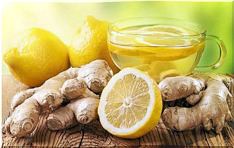 Lemon and ginger