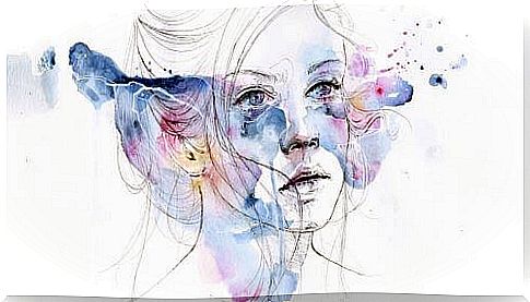 Woman in watercolor