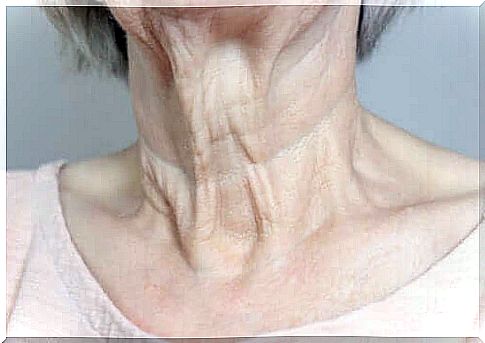 A woman's neck.