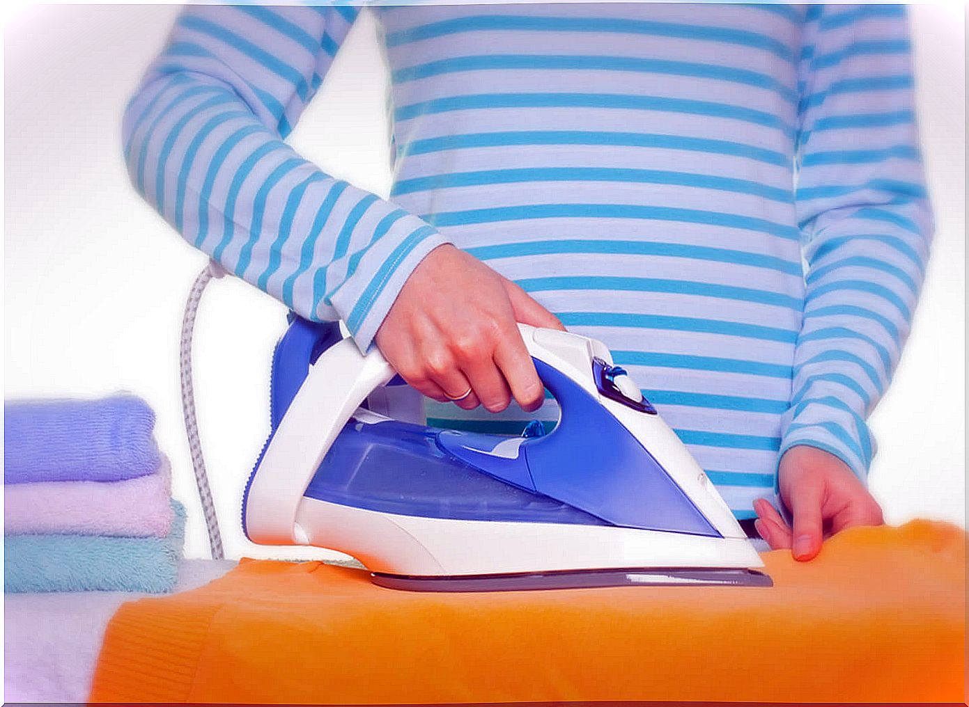 How can you clean the iron when it sticks?