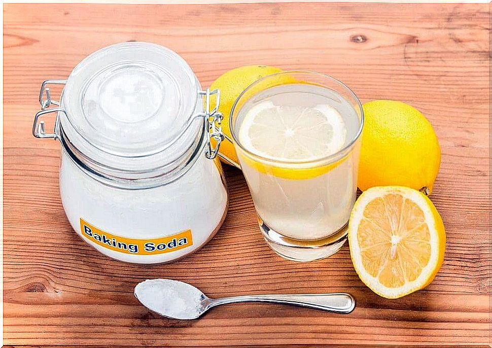 Lemon juice and baking soda