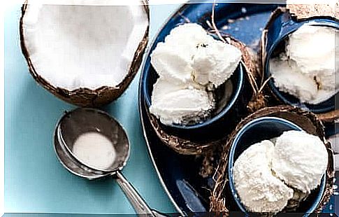 How to make milk-free ice cream with coconut