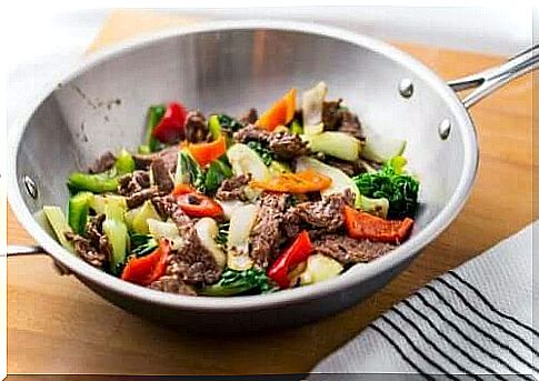 If you have a wok pan, you can use it to make a more traditional and healthy version of this recipe. 