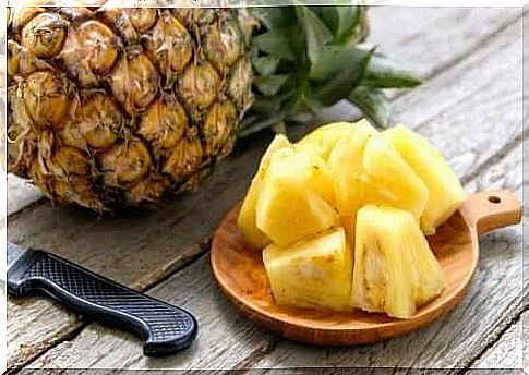 Pieces of pineapple