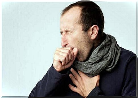 Man with dry cough